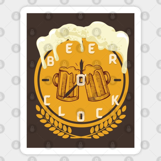 Beer O'Clock - Funny Beer Magnet by SEIKA by FP